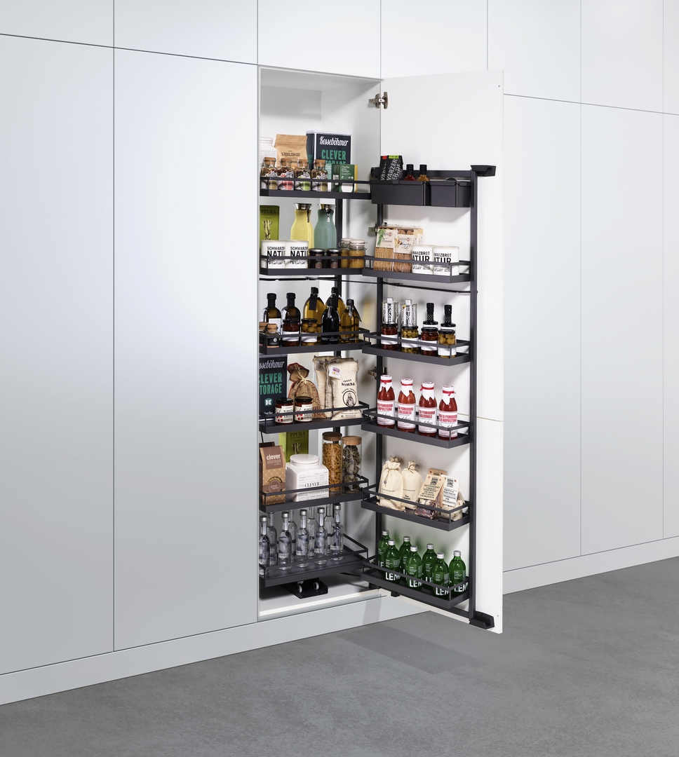 КОМПЛЕКТ №3 Юбокс, Тандем II 600 мм, H 1700, Арена СТИЛЬ, 5 полок + 1 Юбокс, цвет АНТРАЦИТ Kessebohmer | официальный магазин