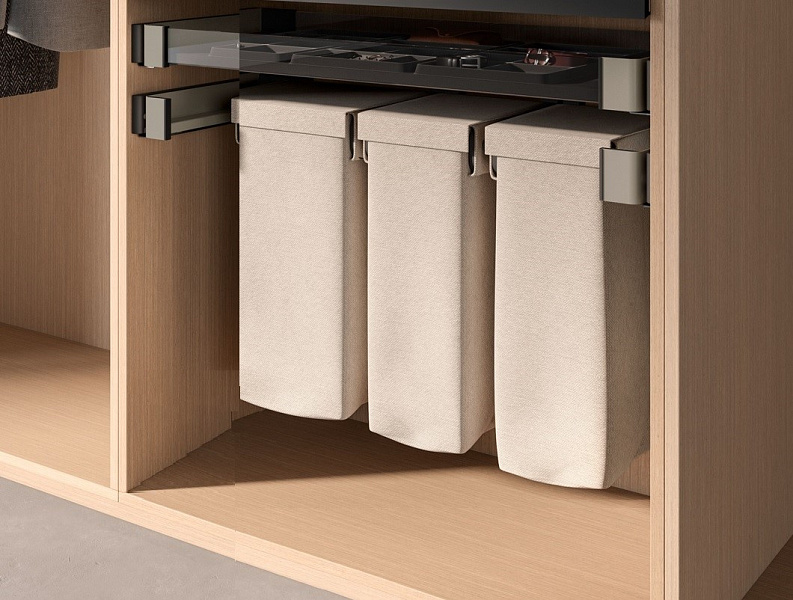 КОМПЛЕКТ Мешок для белья 320 мм Конеро W 810-870 мм, D 345 мм; мешок узкий 3 шт; шампань Kessebohmer | официальный магазин