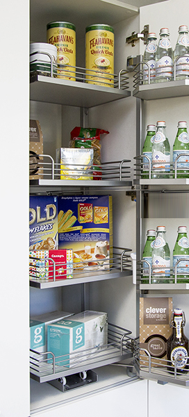 КОМПЛЕКТ Тандем II 500 мм, H 1100, Арена КЛАССИК, 4 полки, цвет ТИТАН Kessebohmer | официальный магазин