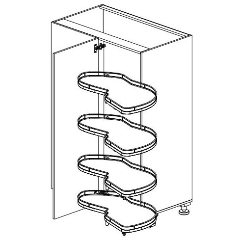 LEMANS 4 полки Kessebohmer купить в Кемерове | официальный магазин