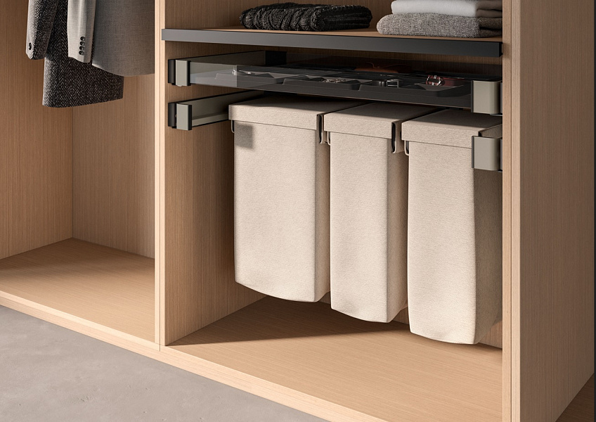 КОМПЛЕКТ Мешок для белья 450 мм Конеро W 960-1020 мм, D 475 мм; мешок широкий 1 шт; мешок узкий 2 шт; шампань Kessebohmer | официальный магазин