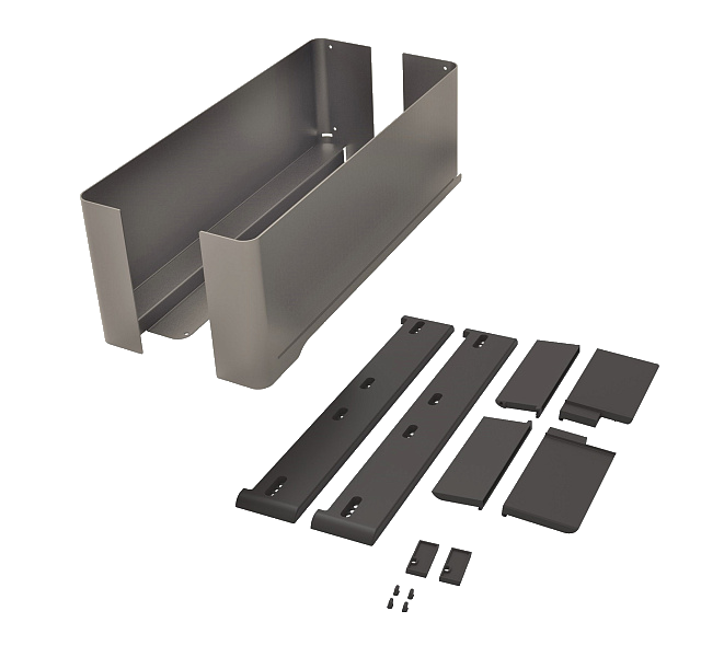 Полка внутренняя выдвижная 450 мм, Конеро, H 168, без дна, передней и задней стенок, 1 шт, цвет ШАМПАНЬ