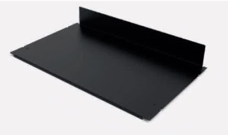 Полка подвесная You Юкей глубиной 289 мм, цвет черный Kessebohmer