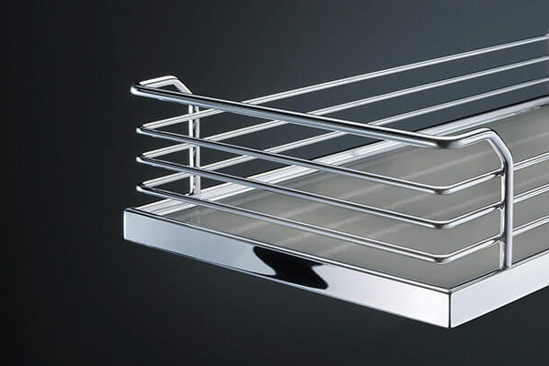 Полка 1 шт, Комфорт II 300 мм, Арена КЛАССИК, 210x470x88 мм, цвет ХРОМ Kessebohmer | официальный магазин