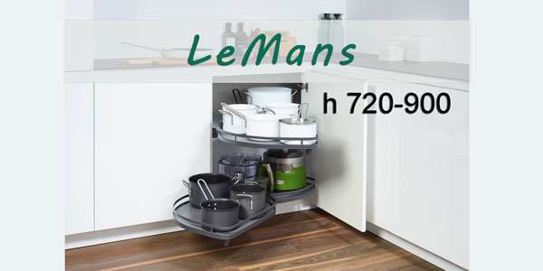 LeMans с 2 полками: новая высота рамы 720-900 мм Kessebohmer в Кемерове