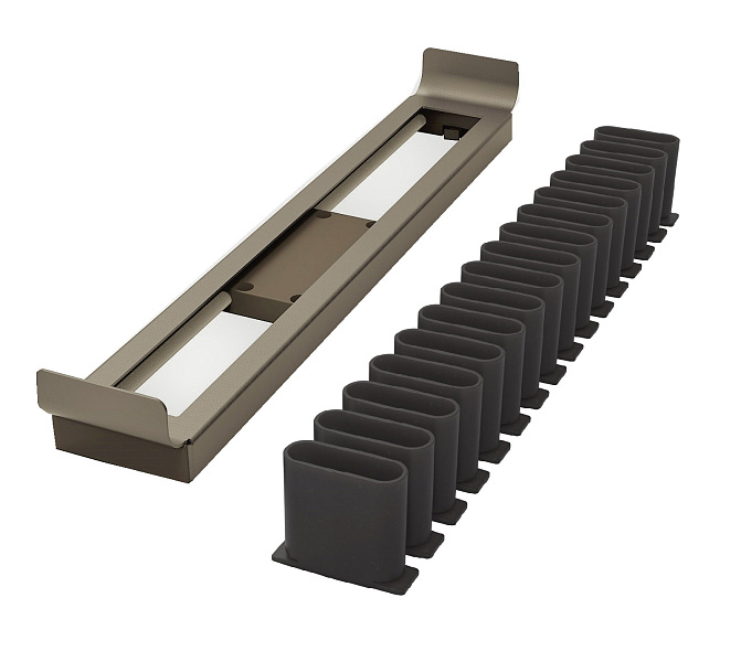 Держатель для галстуков и ремней выдвижной 320 мм Конеро D 345 мм цвет ШАМПАНЬ Kessebohmer | официальный магазин