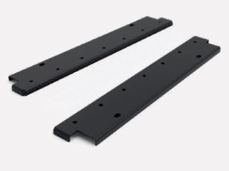 Кронштейны внешние YouK Юкей 200 мм для подвесной тумбы (правый и левый) с монтажным набором, цвет черный Kessebohmer