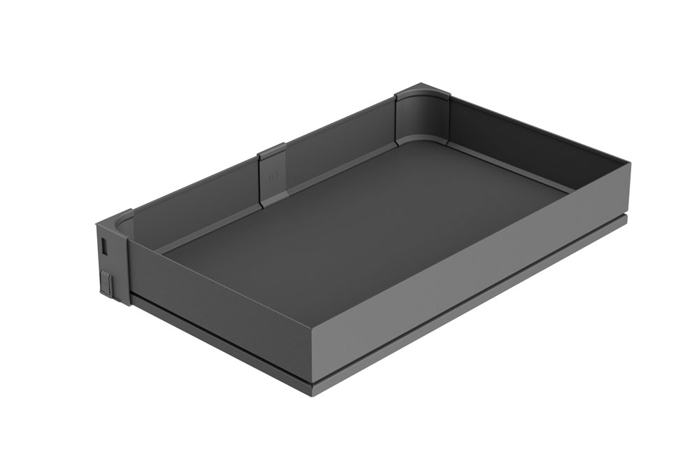 Комплект полок, Волшебный угол 450-600 мм, Арена ПЬЮР, 4 шт, цвет АНТРАЦИТ Kessebohmer | официальный магазин