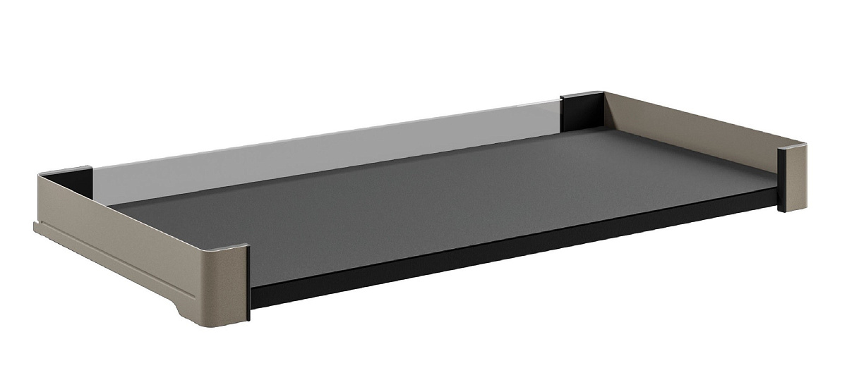 КОМПЛЕКТ Полка-столик выдвижной 450 мм Конеро H 72 W 534-594 мм, шампань Kessebohmer | официальный магазин