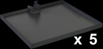 Комплект полок 5шт + 1 ручка, правый, Конвой Премио, 600 мм, Арена СЕЛЕКТ, цвет АНТРАЦИТ Kessebohmer | официальный магазин