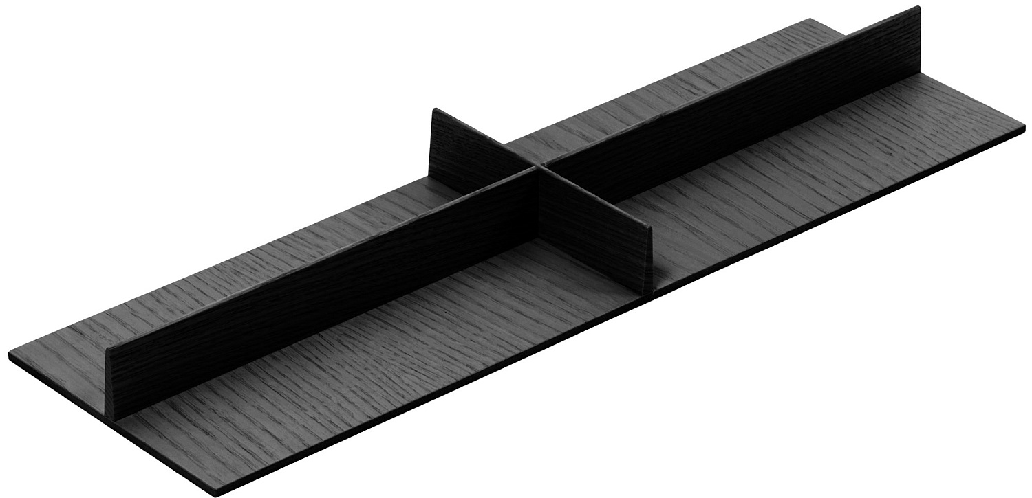 Делитель для приборов, ФайнЛайн Линик 300 мм, 137x472x37,5 мм, 1 шт, цвет ЯСЕНЬ черный