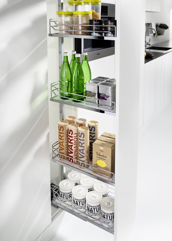 КОМПЛЕКТ ЧВ, Диспенса 90° 450 мм, H 1900-2300, Арена КЛАССИК, 6 полок, цвет ХРОМ Kessebohmer | официальный магазин