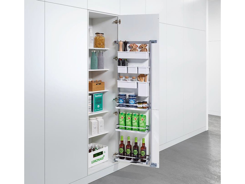 КОМПЛЕКТ №3 Юбокс, Тандем II 600 мм, H 1700, Арена СТИЛЬ, 5 полок + 1 Юбокс, цвет ХРОМ Kessebohmer | официальный магазин