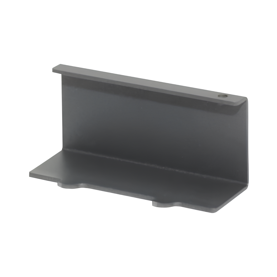 Крючок двойной на рейлинге, ЛинероМозаик, 85x45x40 мм, 1 шт, цвет АНТРАЦИТ Kessebohmer | официальный магазин