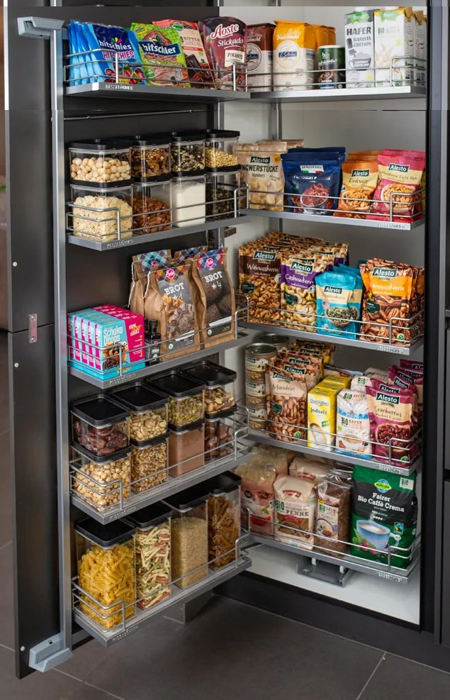 КОМПЛЕКТ Тандем II 500 мм, H 1700, Арена КЛАССИК, 5 полок, цвет ТИТАН Kessebohmer | официальный магазин